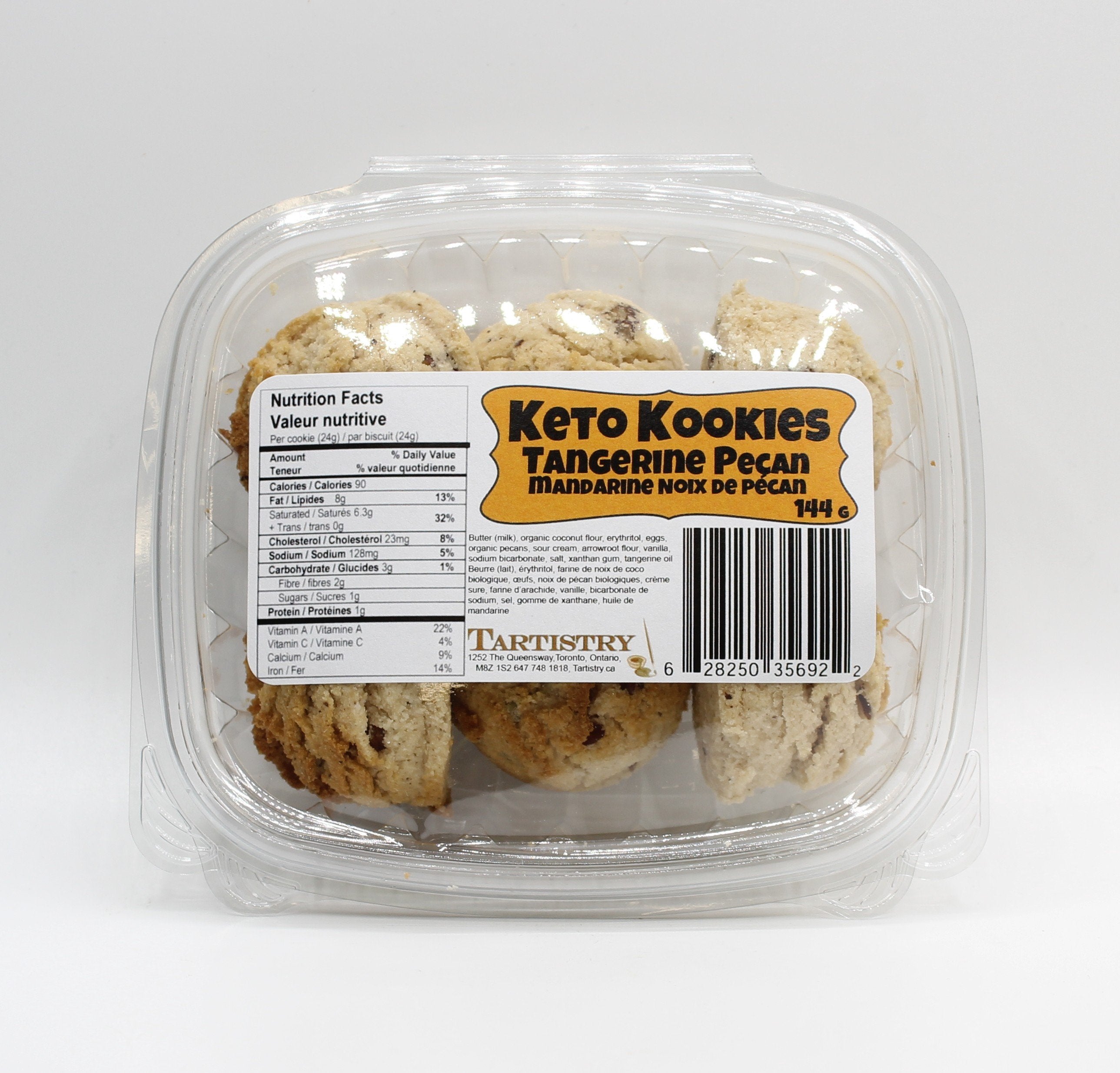 Tartistry Tangerine Pecan Keto Kookies