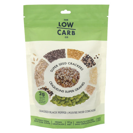 The Low Carb Co. Cracked Black Pepper Crackers