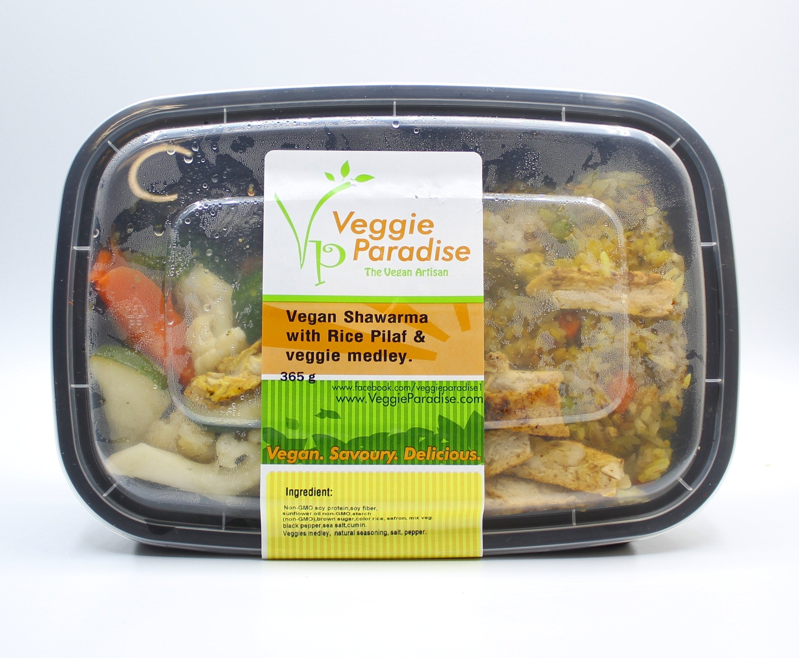 Veggie Paradise Vegan Shawarma With Rice