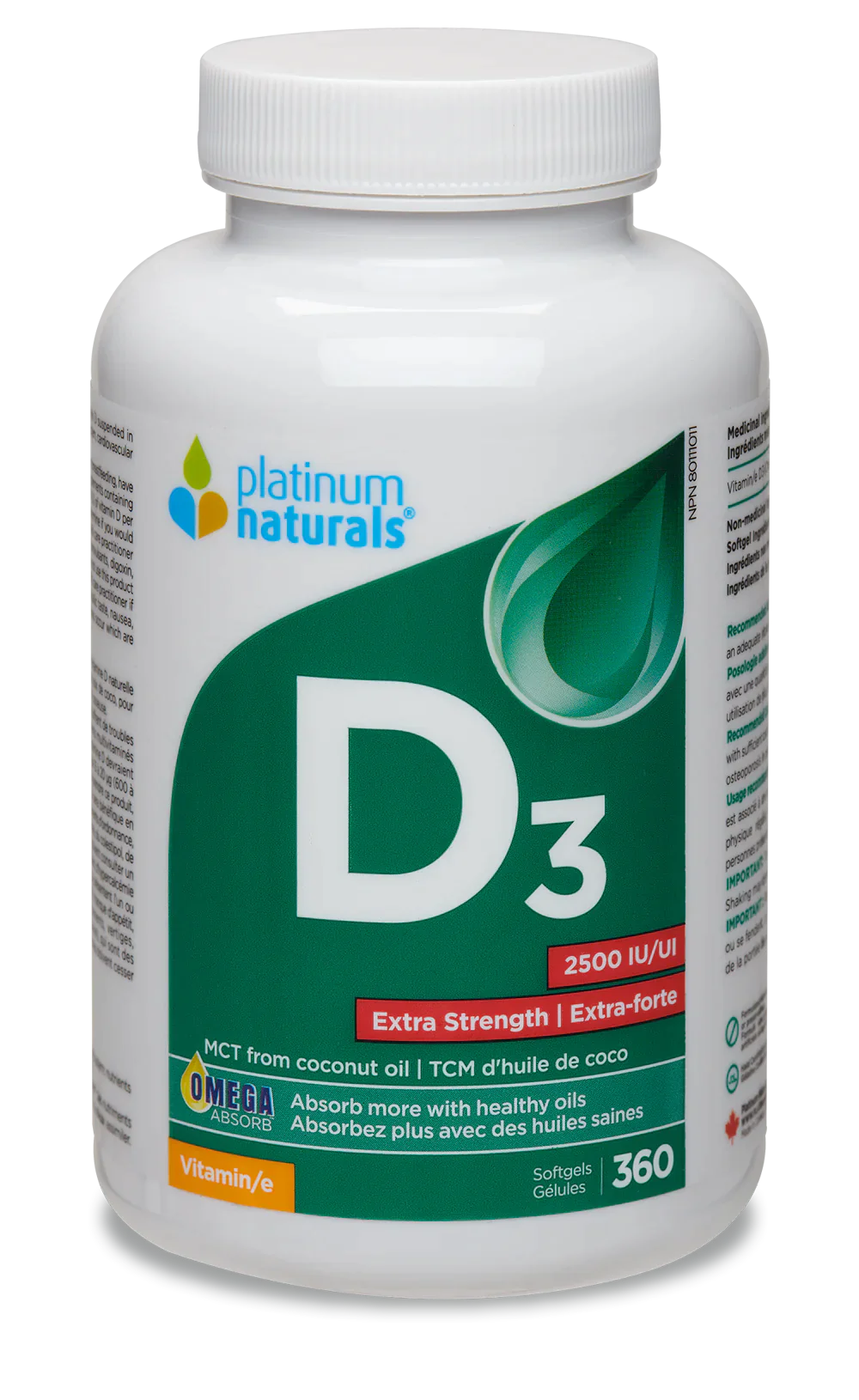 Extra Strength Vitamin D3 2500IU