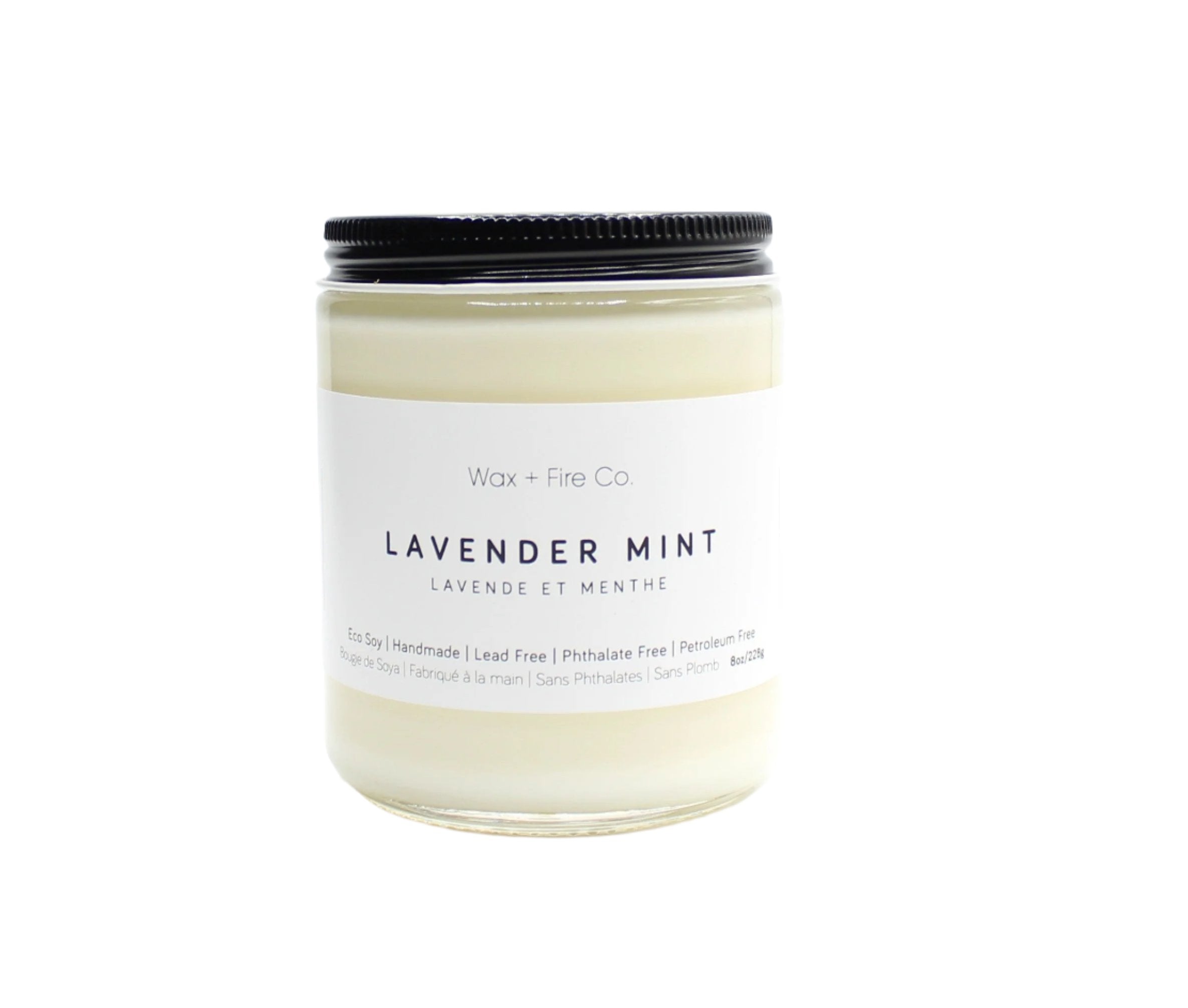 Wax + Fire Co. Lavender Mint Soy Candle