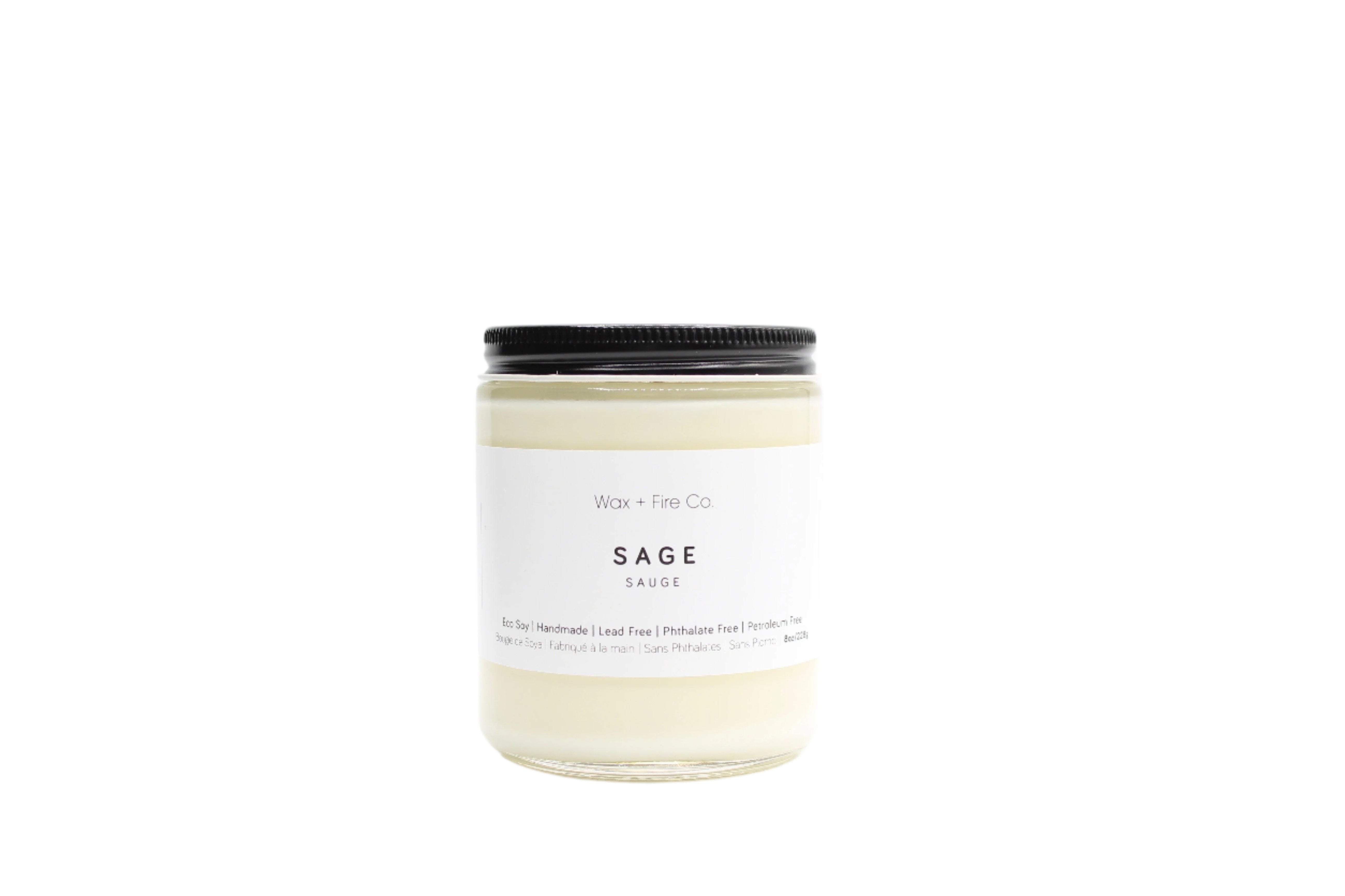 Wax + Fire Co. Sage Soy Candle
