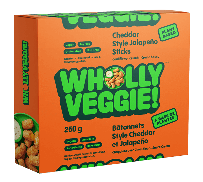 Wholly Veggie Vegan Cheddar Style Jalapeno Sticks