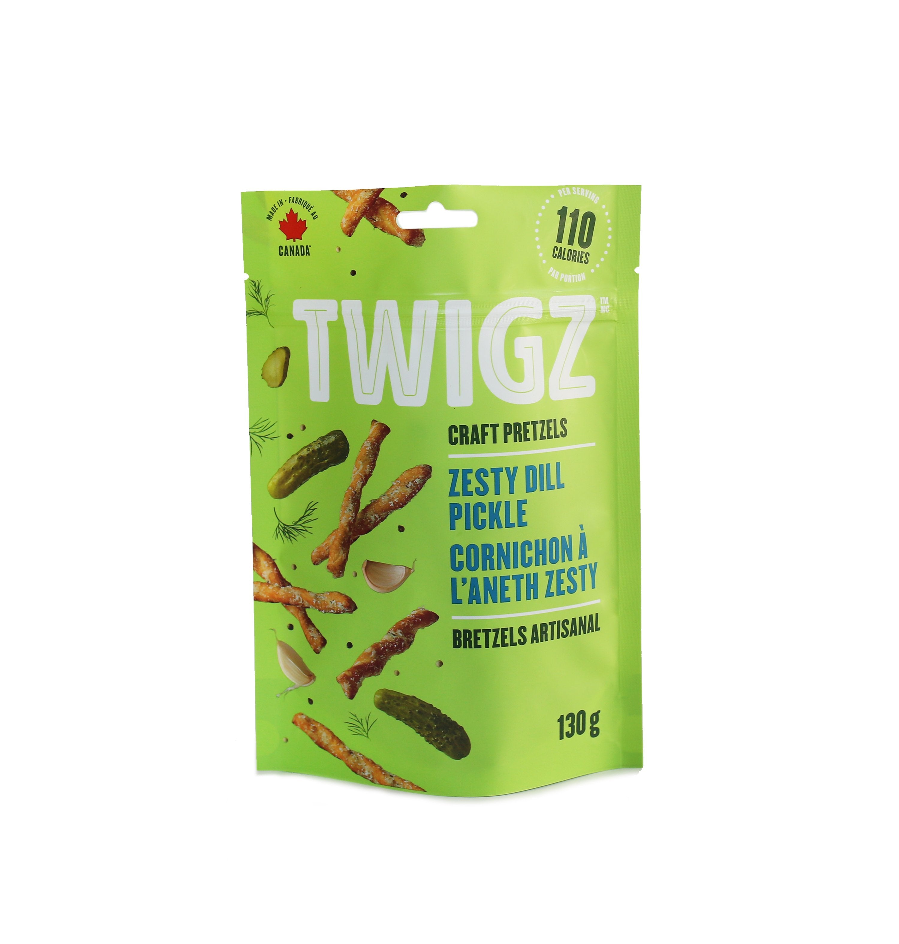 Twigz Zesty Dill Pickle Pretzels