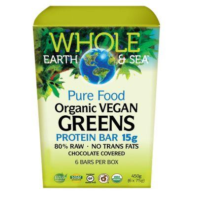 Whole Earth & Sea Organic Vegan Green Protein Bars