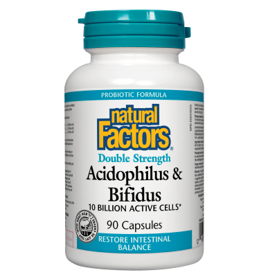 Natural Factors Acidophilus & Bifidus Double Strength