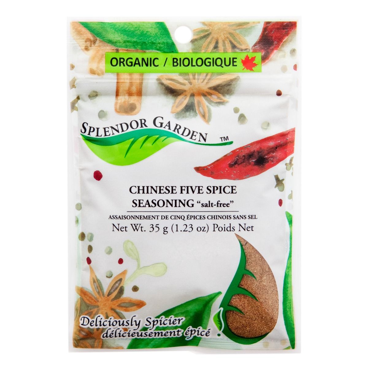 Splendor Garden Organic Chinese 5 Spice Salt Free
