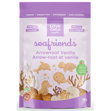 Love Child Organic Seafriends Arrowroot Vanilla Cookies
