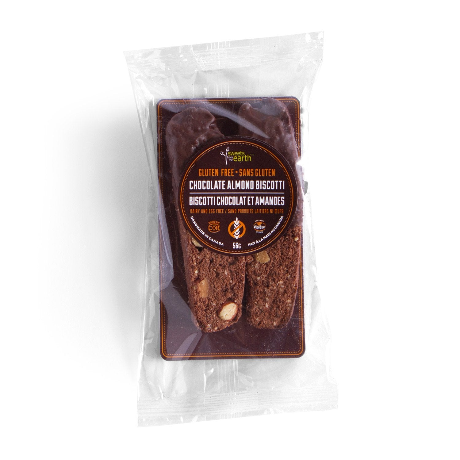 Sweets From The Earth Gluten Free Chocolate Almond Biscotti