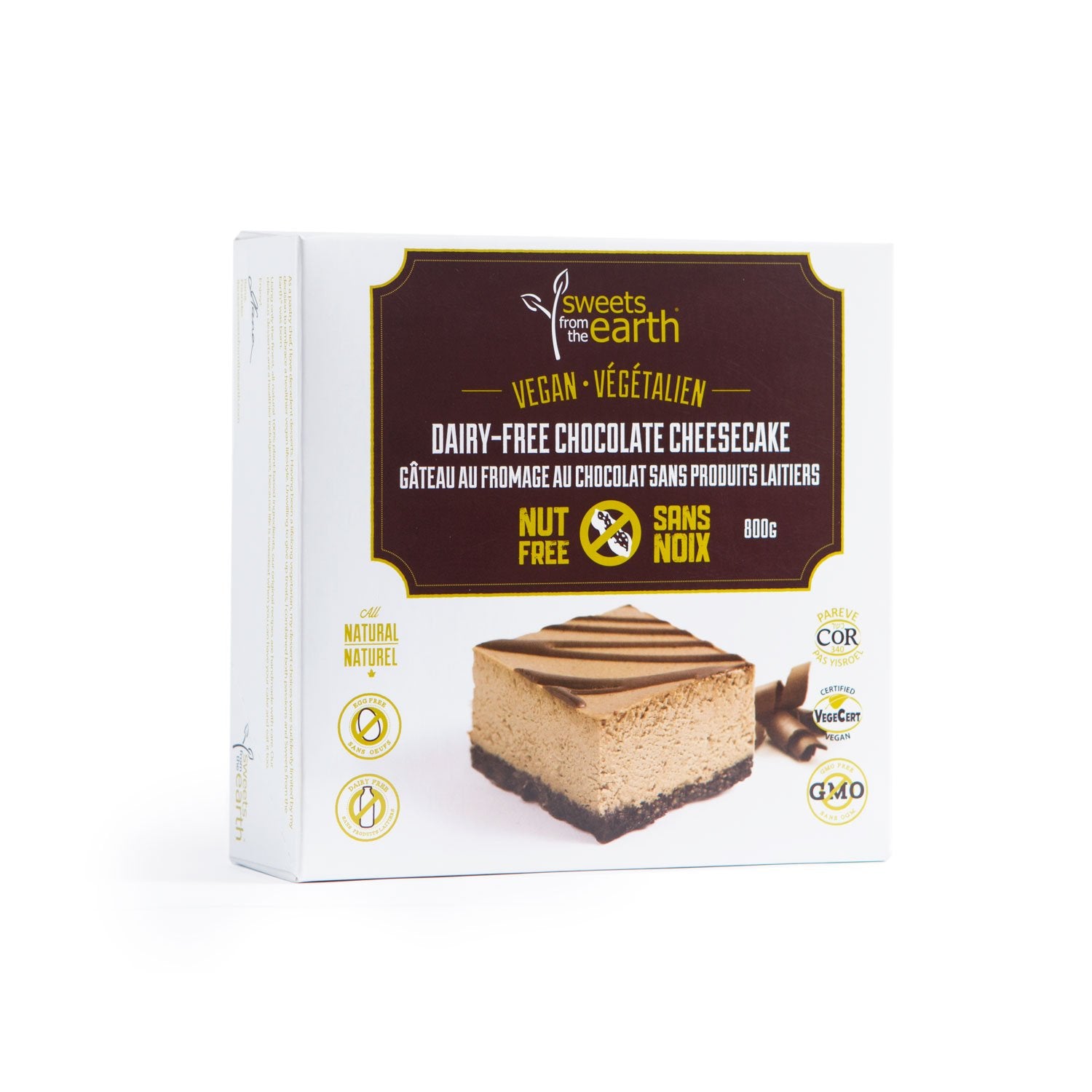 Sweets From The Earth Dairy Free Chocolate Cheesecake