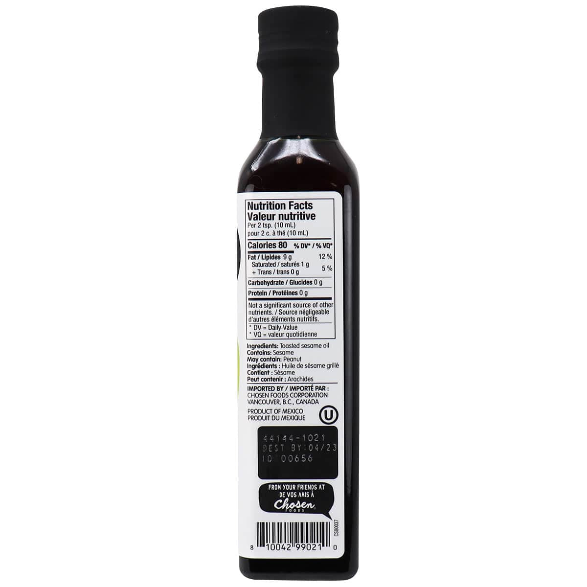 Chosen Foods Toasted Sesame Oil