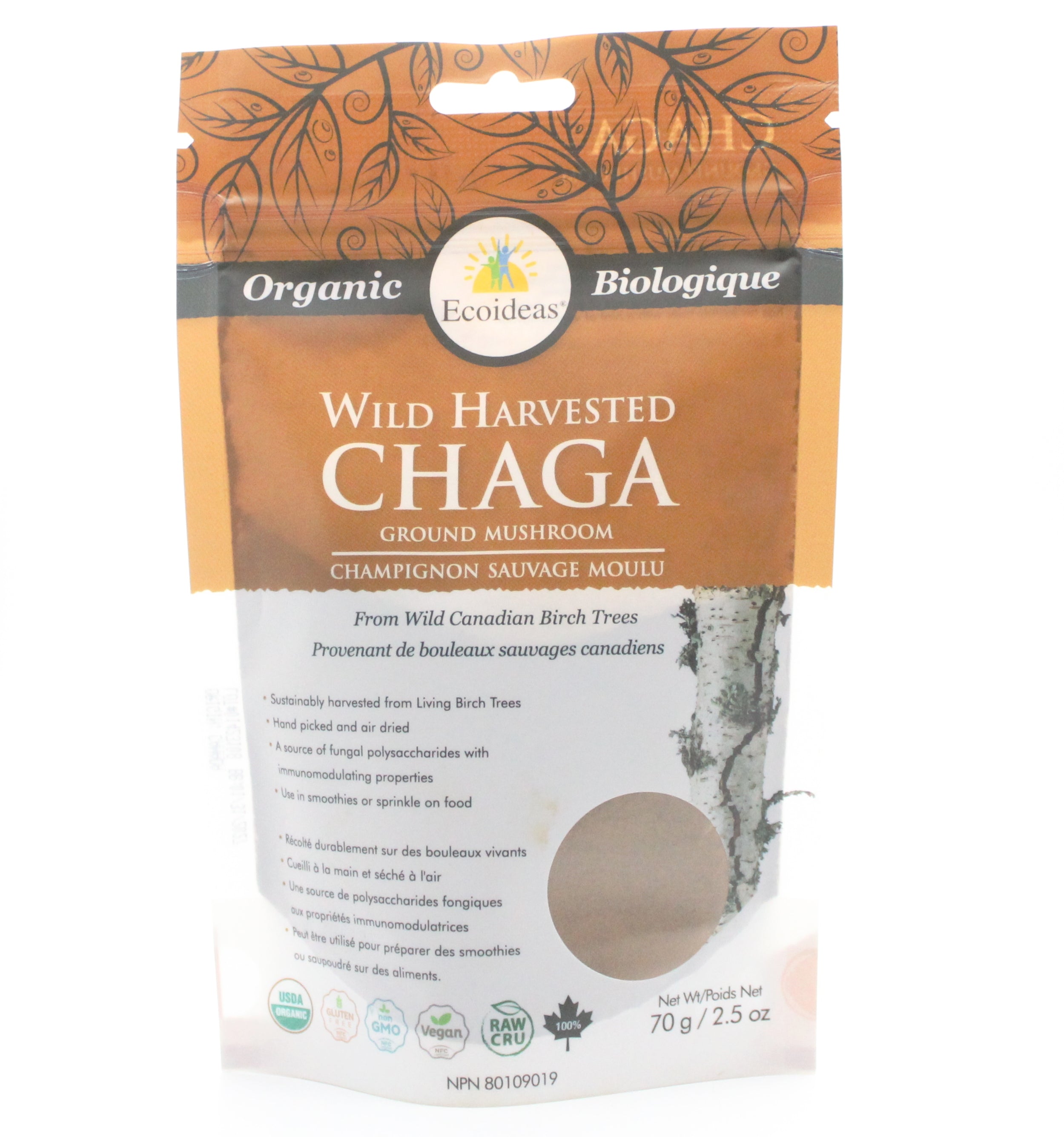 Ecoideas Organic Chaga Ground