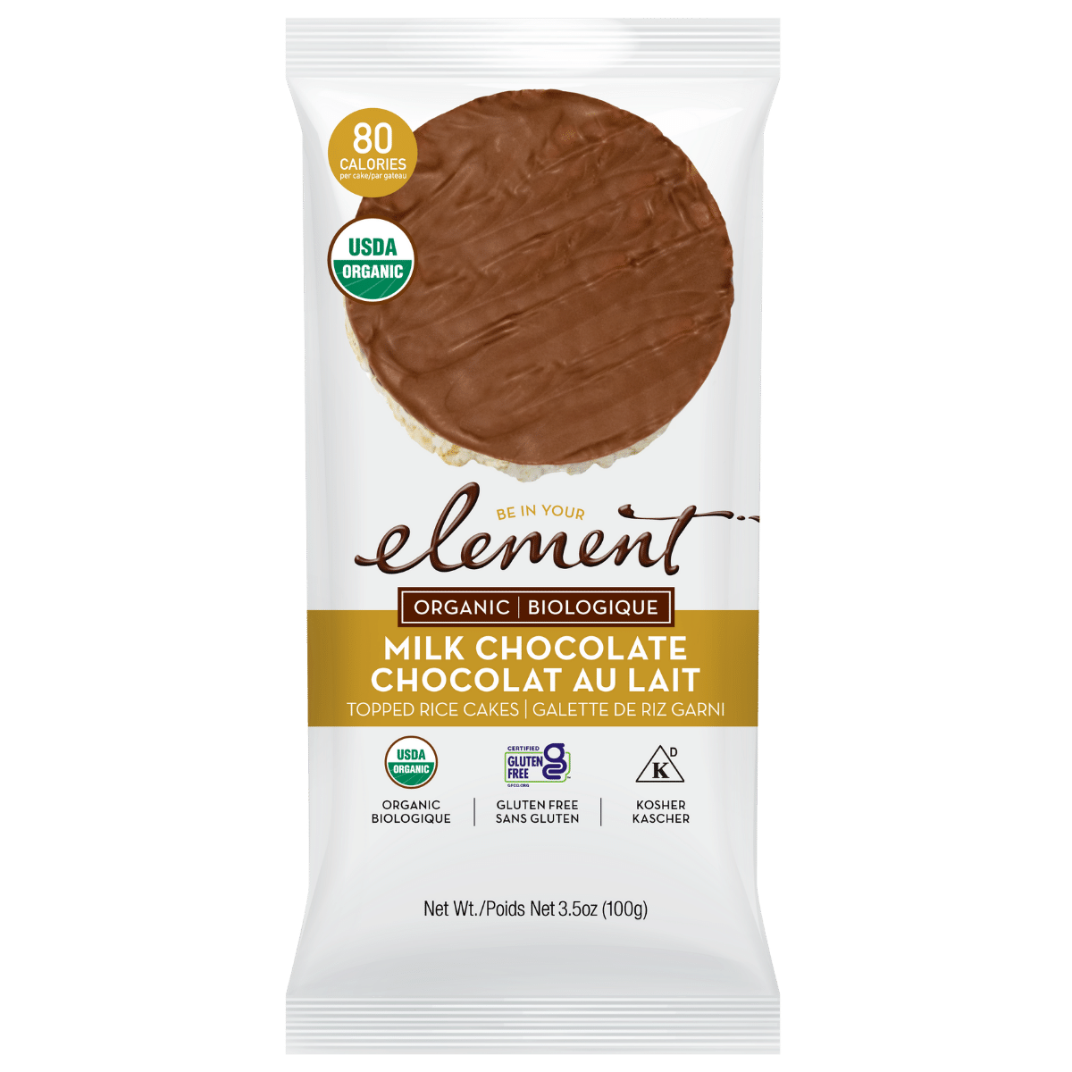 Organic Milk Chocolate Rice Cakes