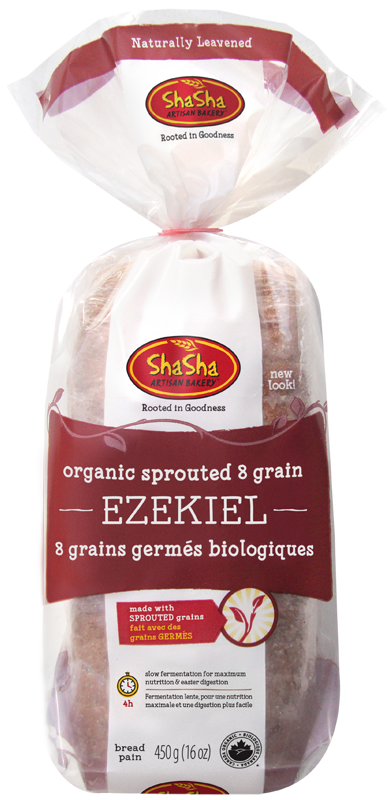 Shasha Organic Sprouted 8 Grain Ezekiel Bread