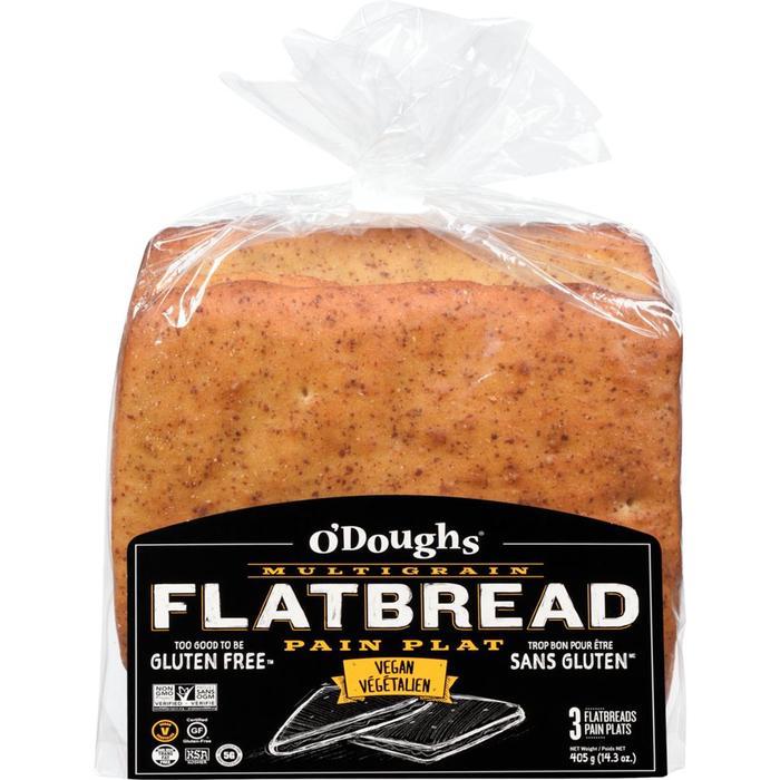 O'doughs Gluten Free Multigrain Flatbread
