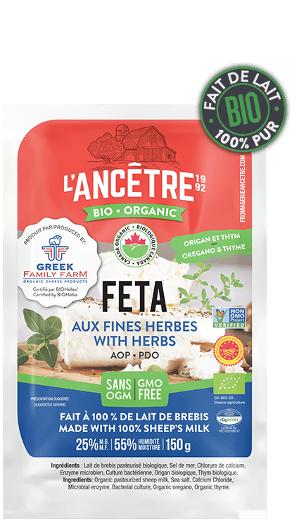 L'Ancetre Organic Greek Feta With Herbs