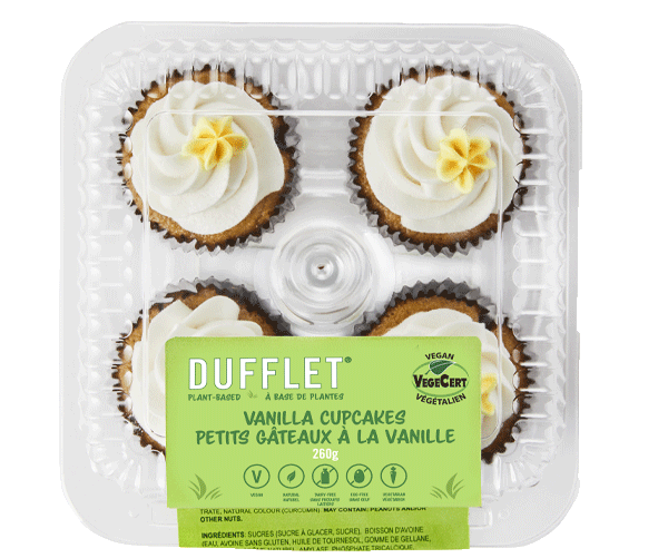 Dufflet Vegan Vanilla Cupcake 4 pack