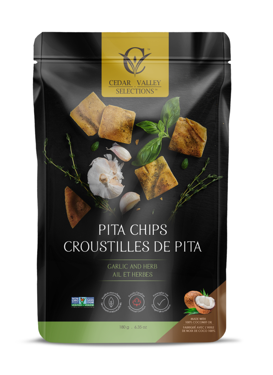 Cedar Valley Garlic & Herb Pita Chips