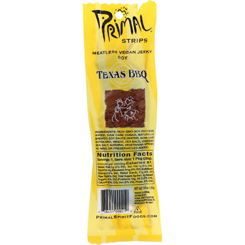 Primal Strips Texas Bbq Meatless Jerky