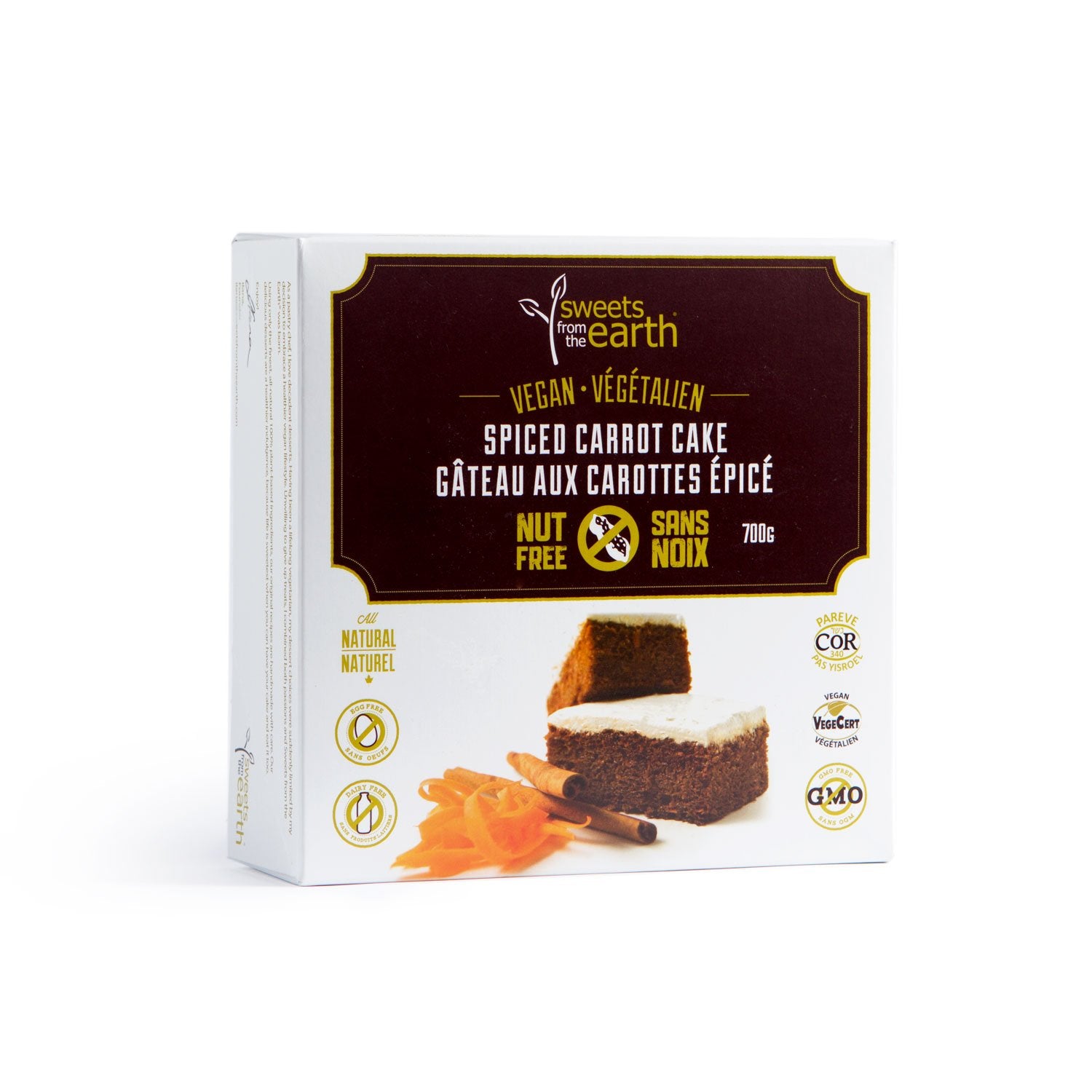 Sweets From The Earth Spiced Carrot Cake