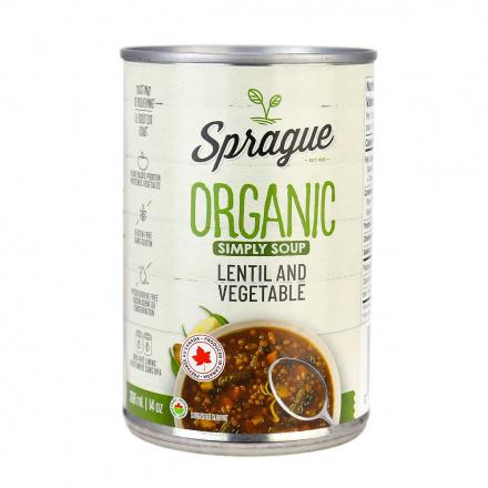 Sprague Organic Lentil & Vegetable Soup