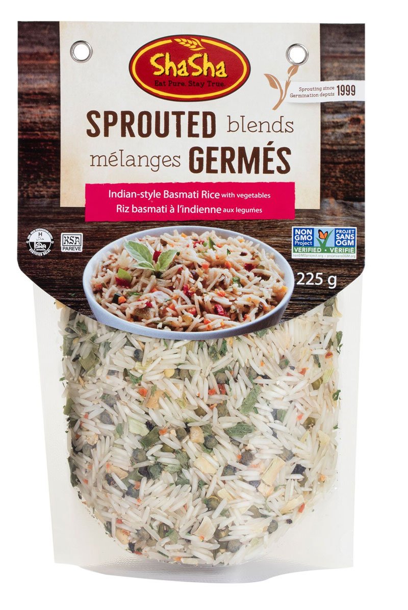 Shasha Indian Style Basmati Rice With Vegetables