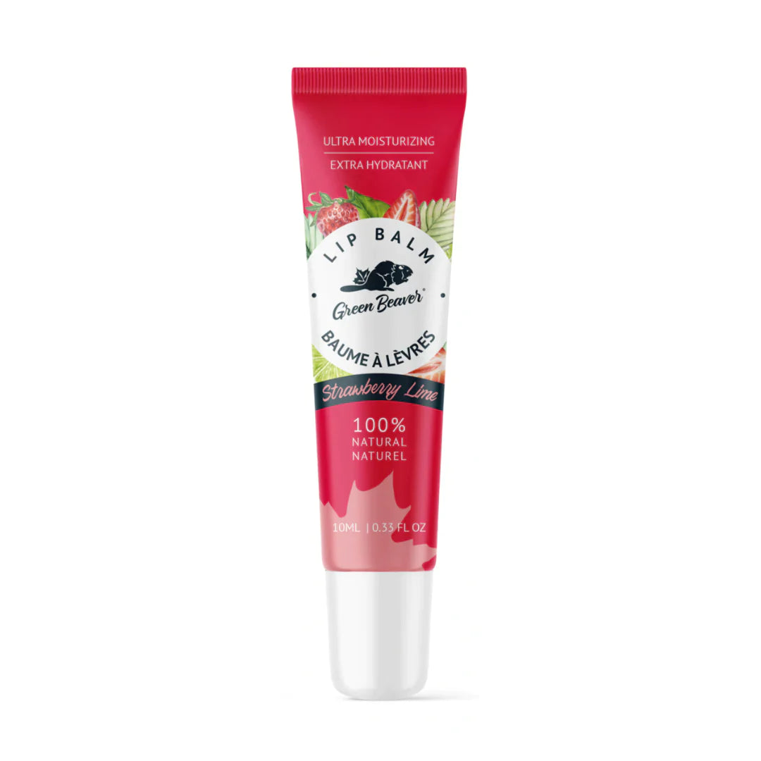 Green Beaver Strawberry Lime Lip Balm with Shea Butter