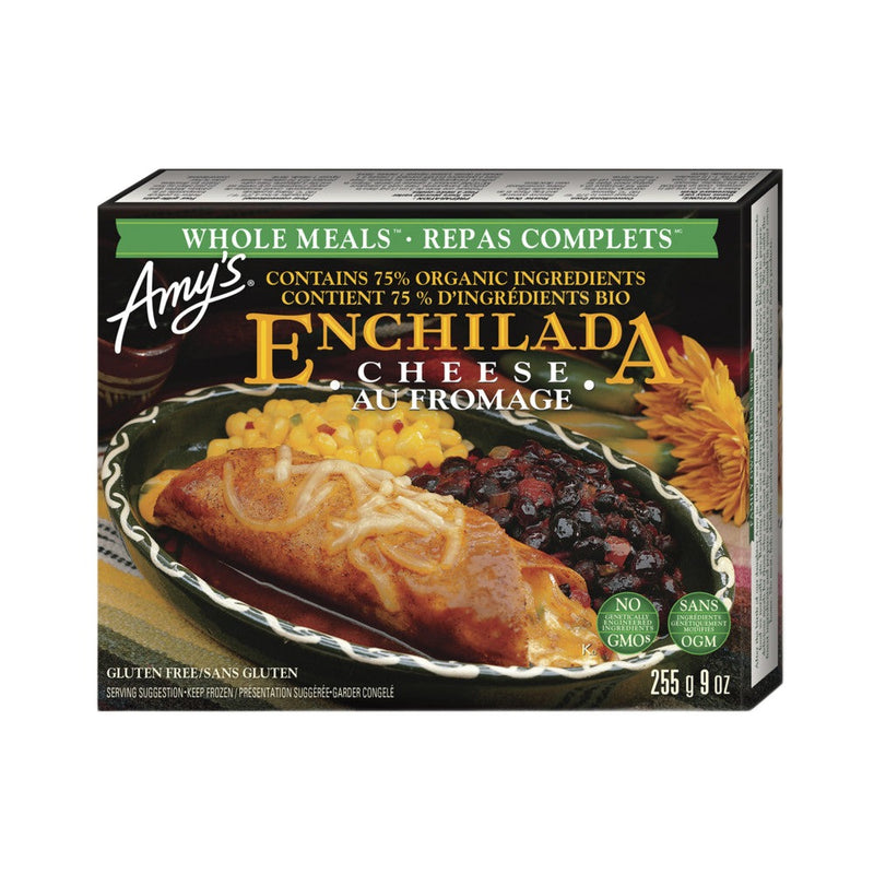 Cheese Enchilada with Beans and Corn