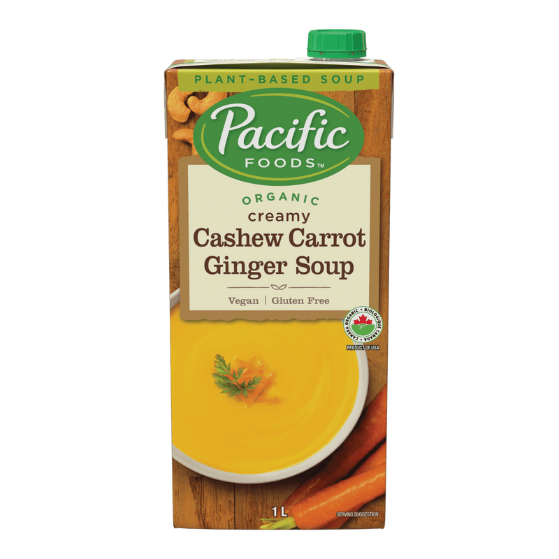 Organic Cashew Carrot Ginger Soup