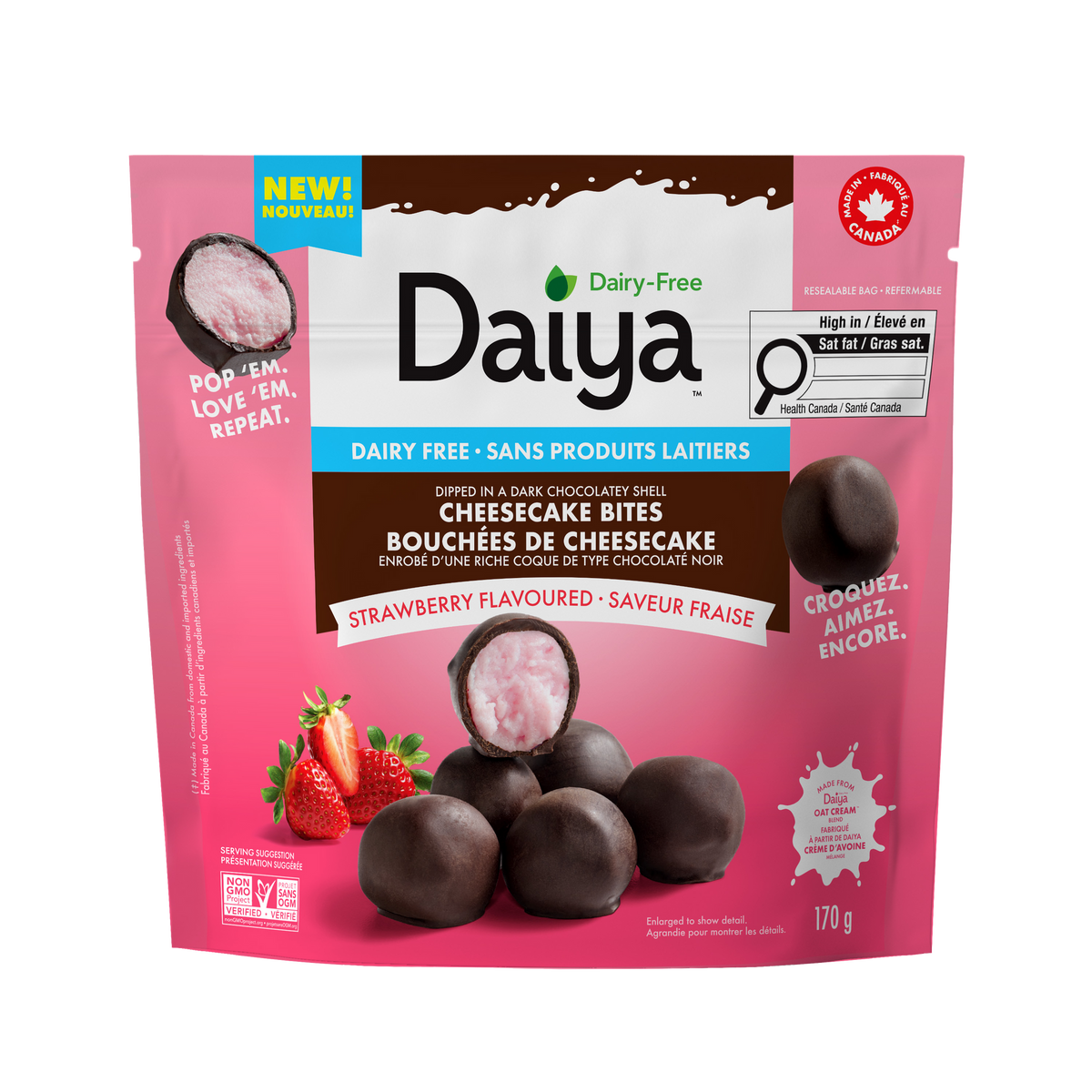 Daiya Dairy-Free Strawberry Cheesecake Bites