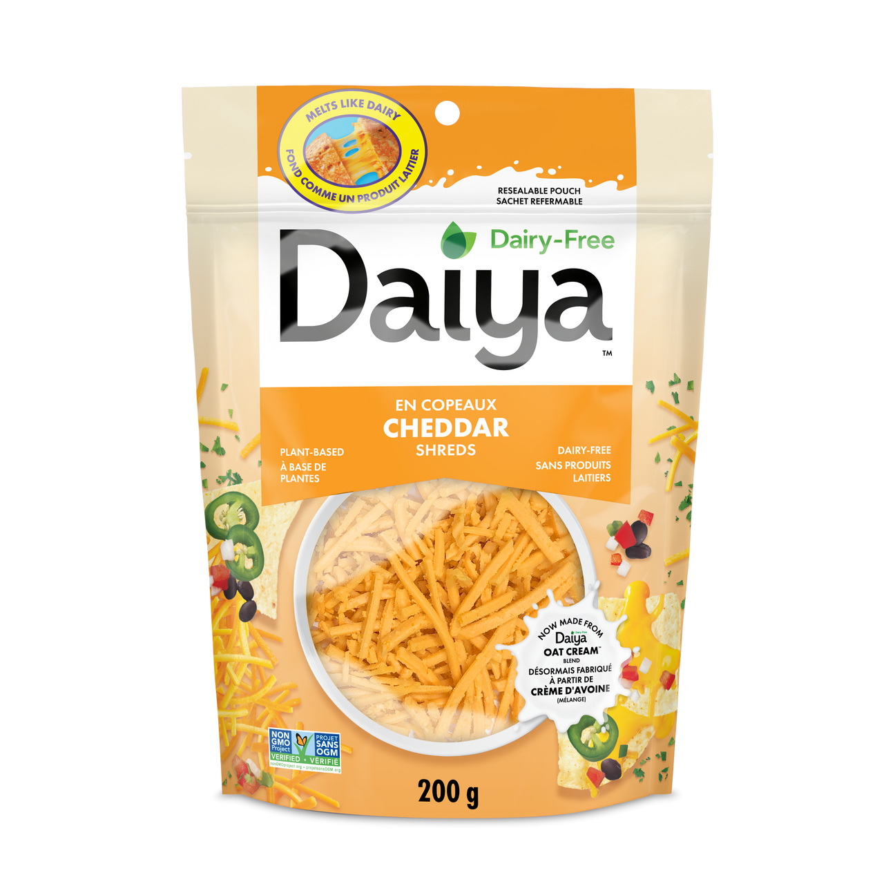 Daiya Cutting Board Cheddar Flavour Shreds