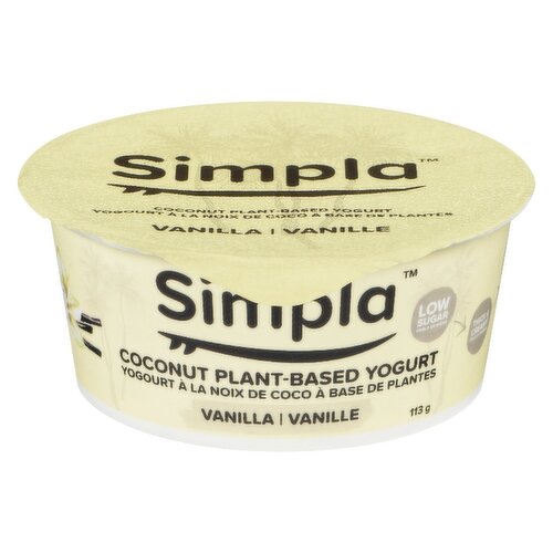 Simpla Vanilla Plant-Based Coconut Yogurt