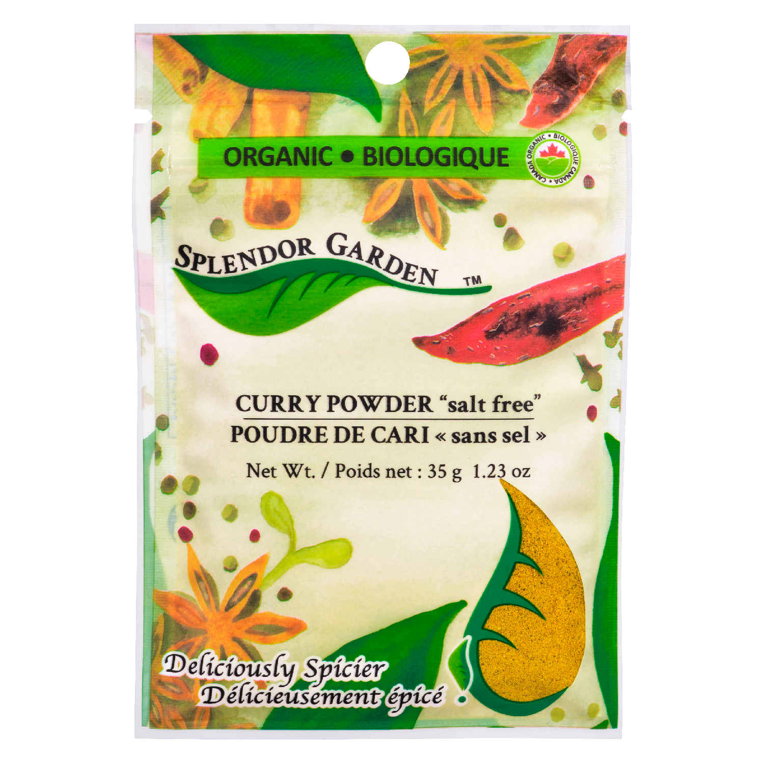 Splendor Garden Organic Curry Powder Salt Free