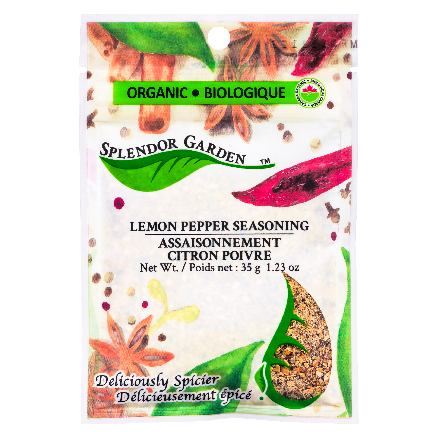 Splendor Garden Organic Lemon Pepper Seasoning