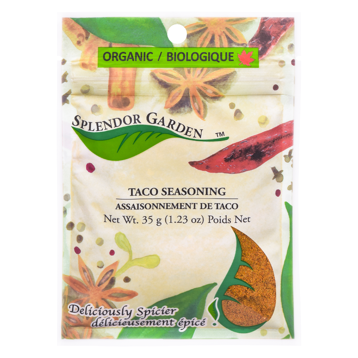 Splendor Garden Organic Taco Seasoning