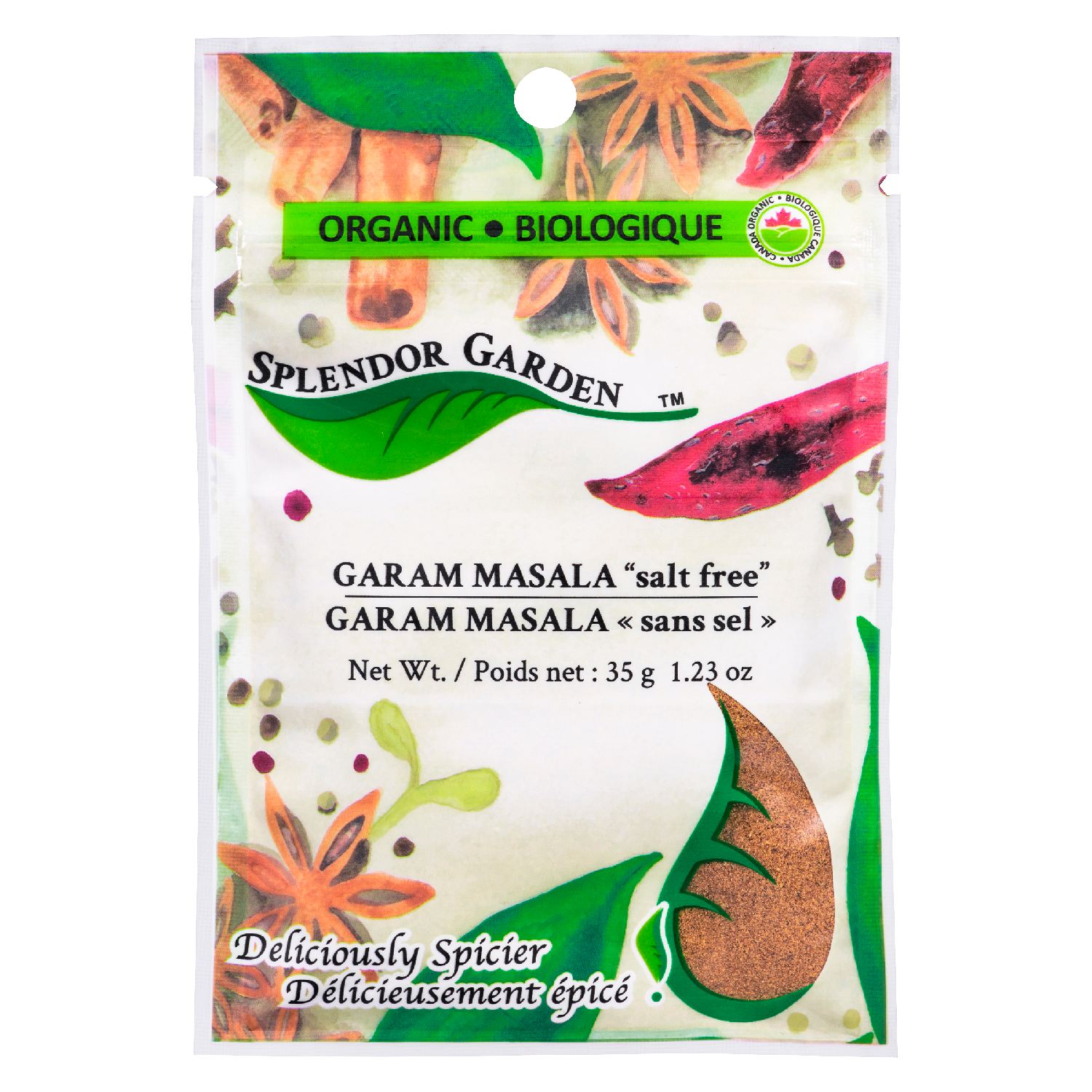 Splendor Garden Organic Garam Masala Salt Free