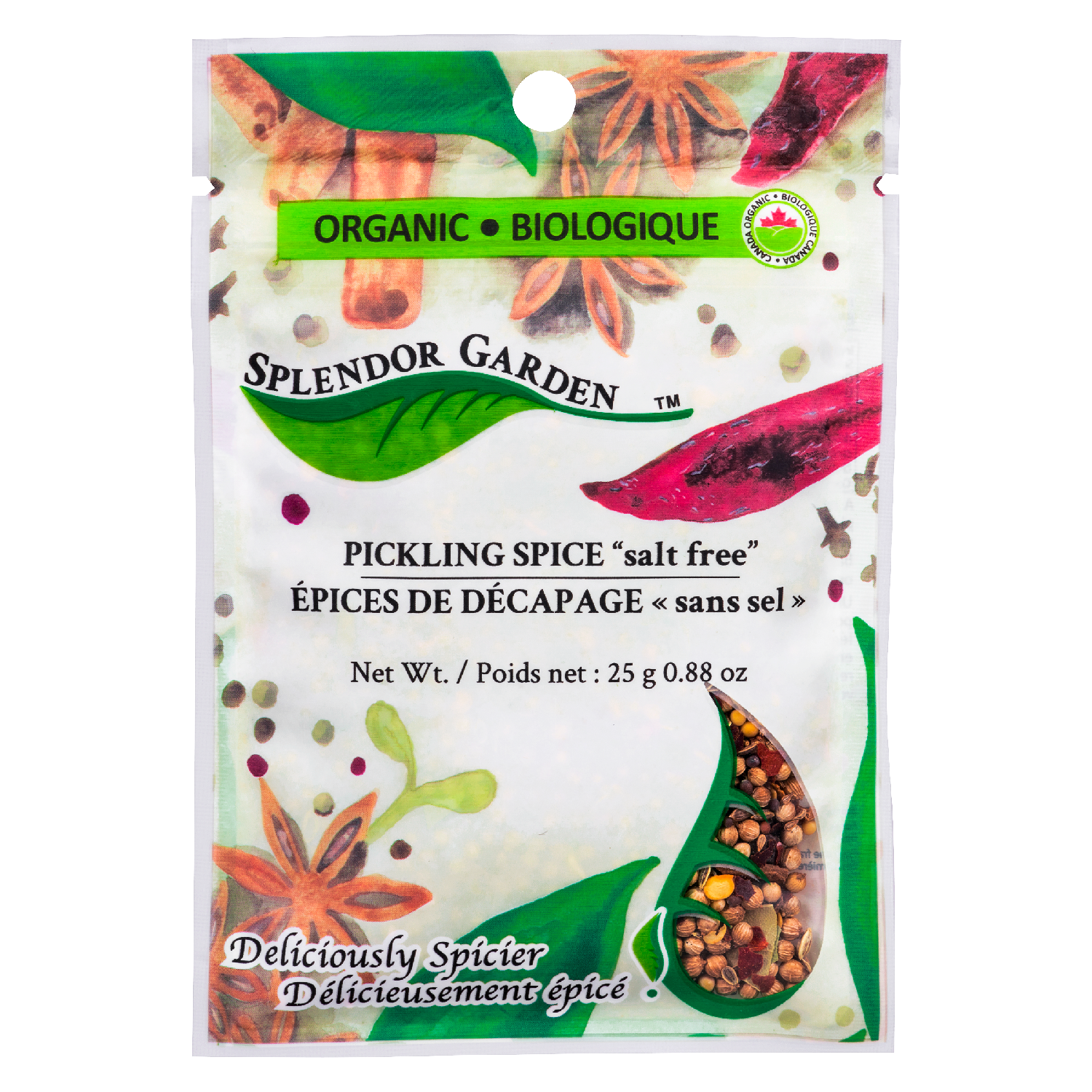 Splendor Garden Organic Pickling Spice Salt Free