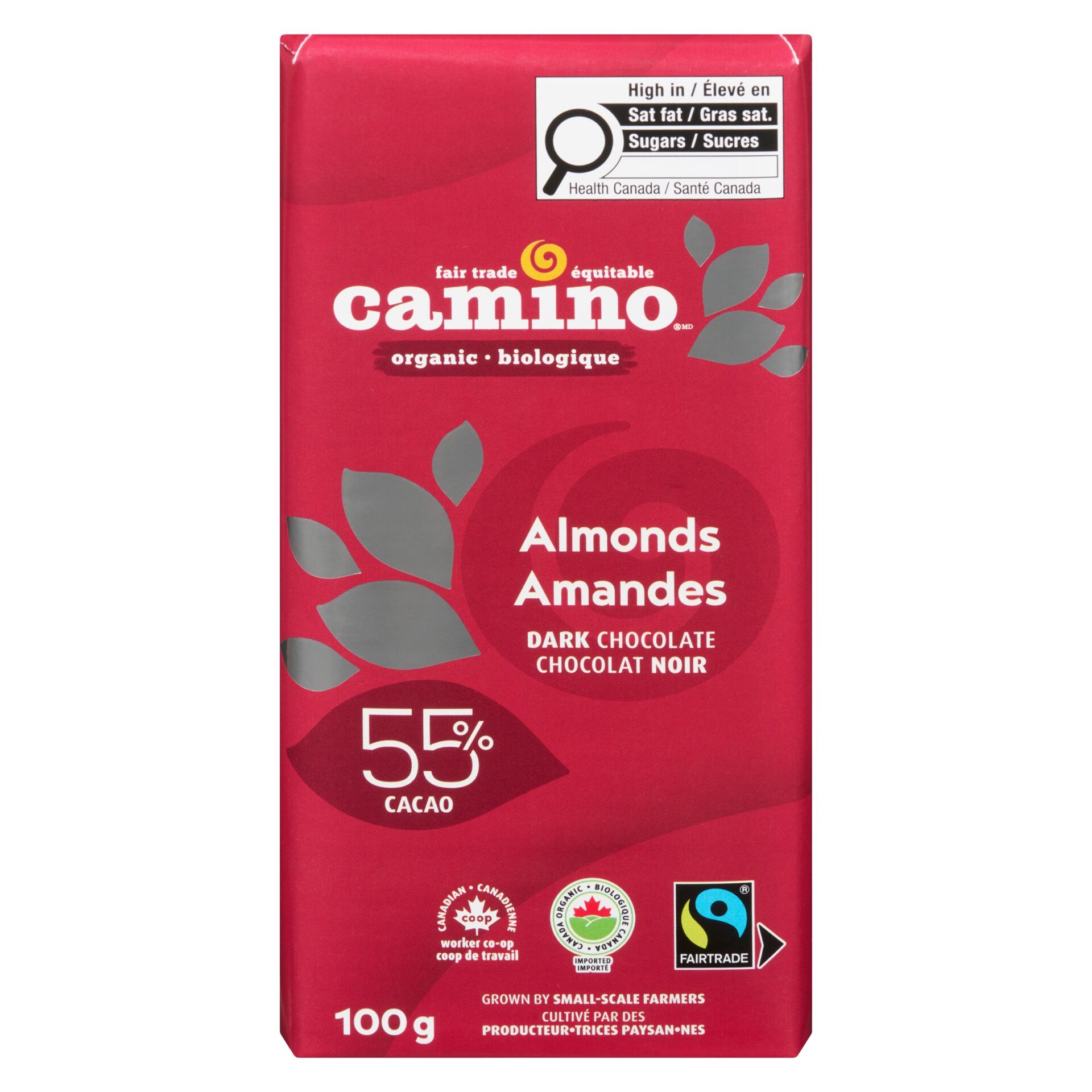 Camino Organic Almond Dark Chocolate