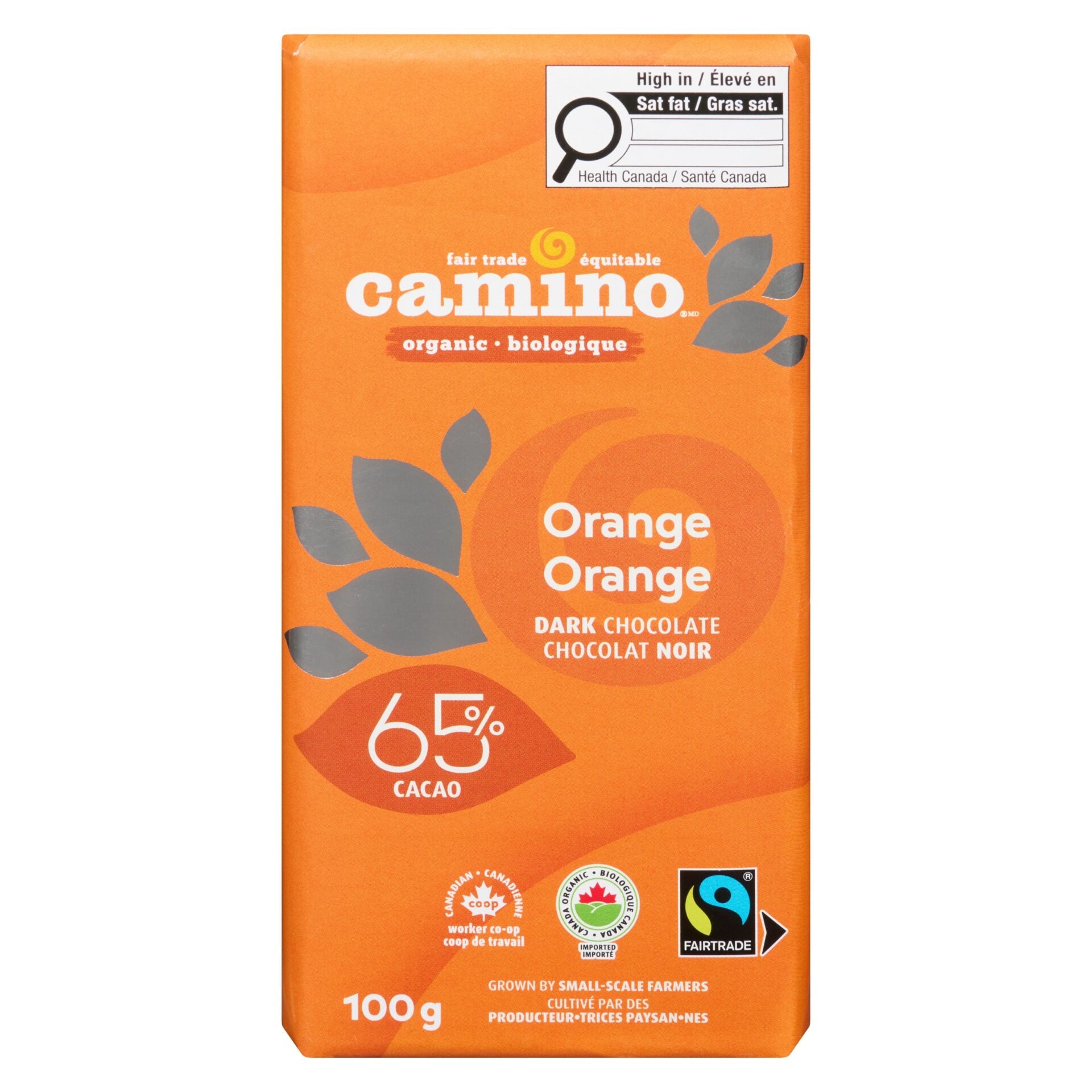 Organic 65% Orange Dark Chocolate