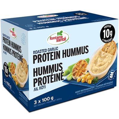 Roasted Garlic Protein Hummus
