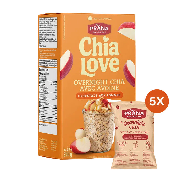 Prana Apple Crumble Overnight Chia with Oats