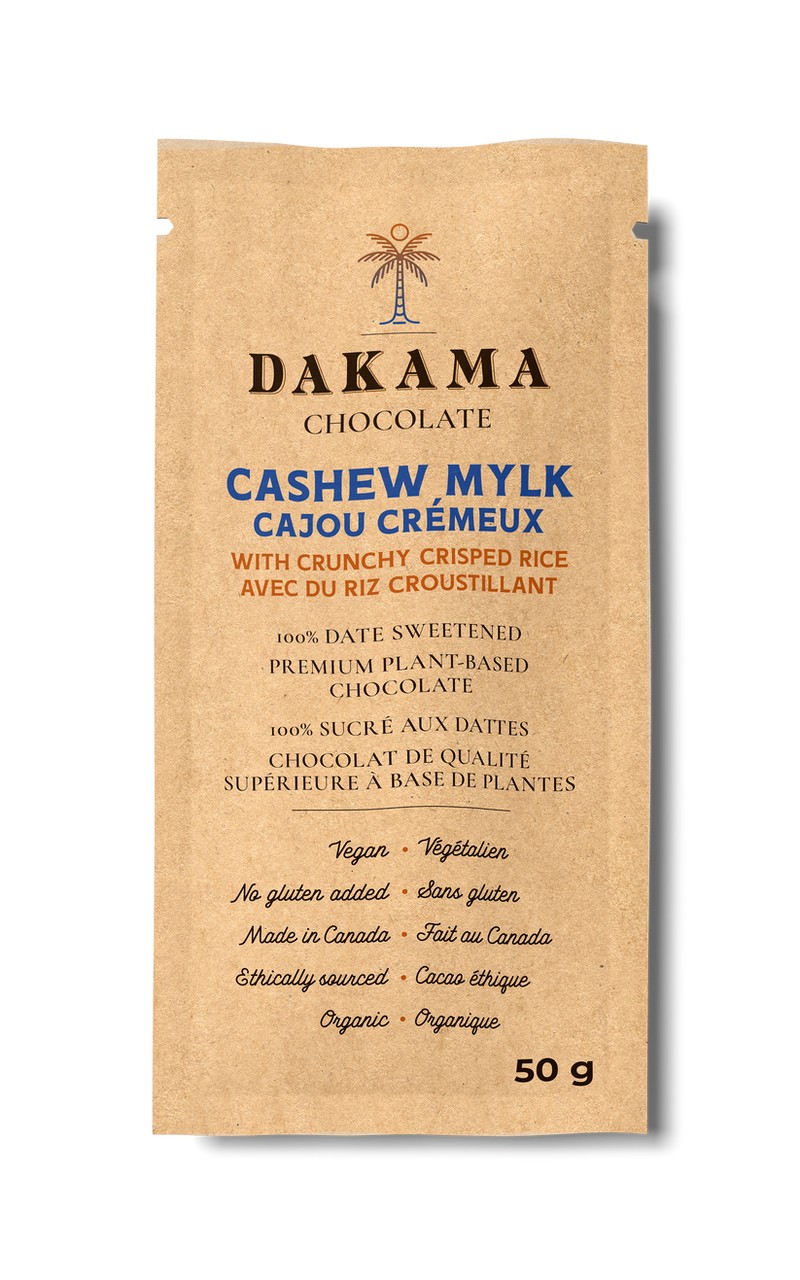 Cashew Mylk Chocolate with Crunchy Crisped Rice