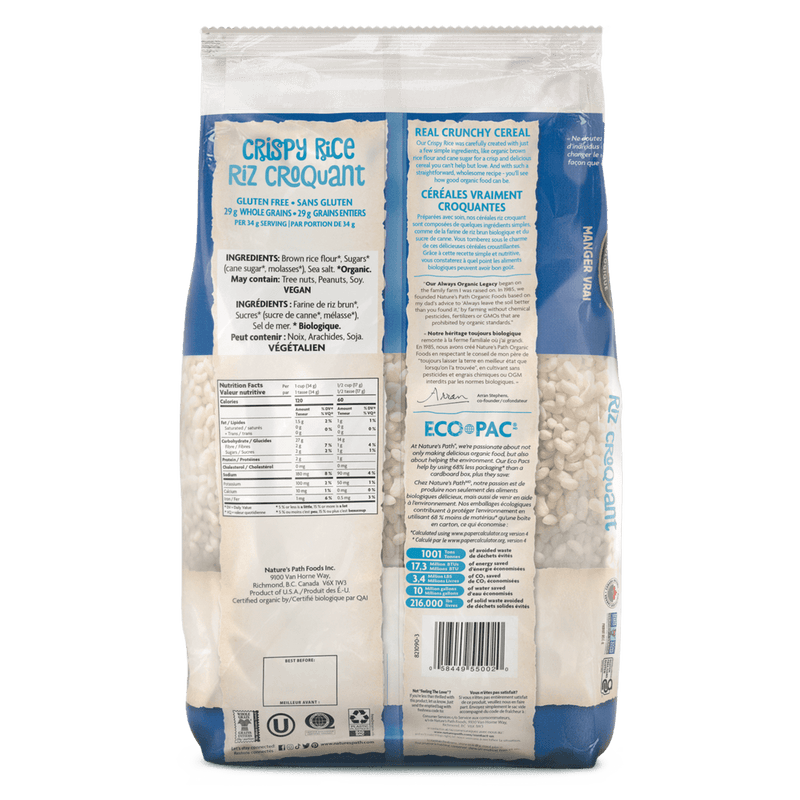 Gluten Free Crispy Rice Cereal - Eco Pac