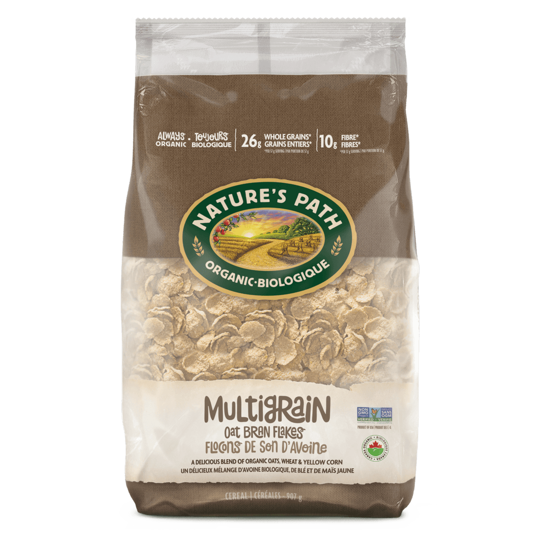 Organic Multigrain Oat Bran Flakes - Eco Pac