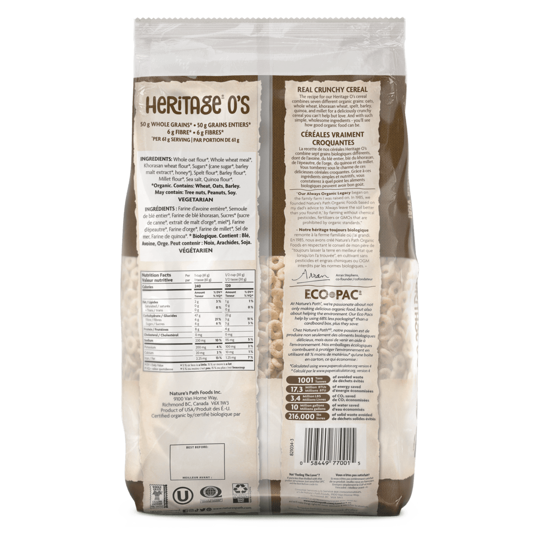Organic Heritage O's - Eco Pac