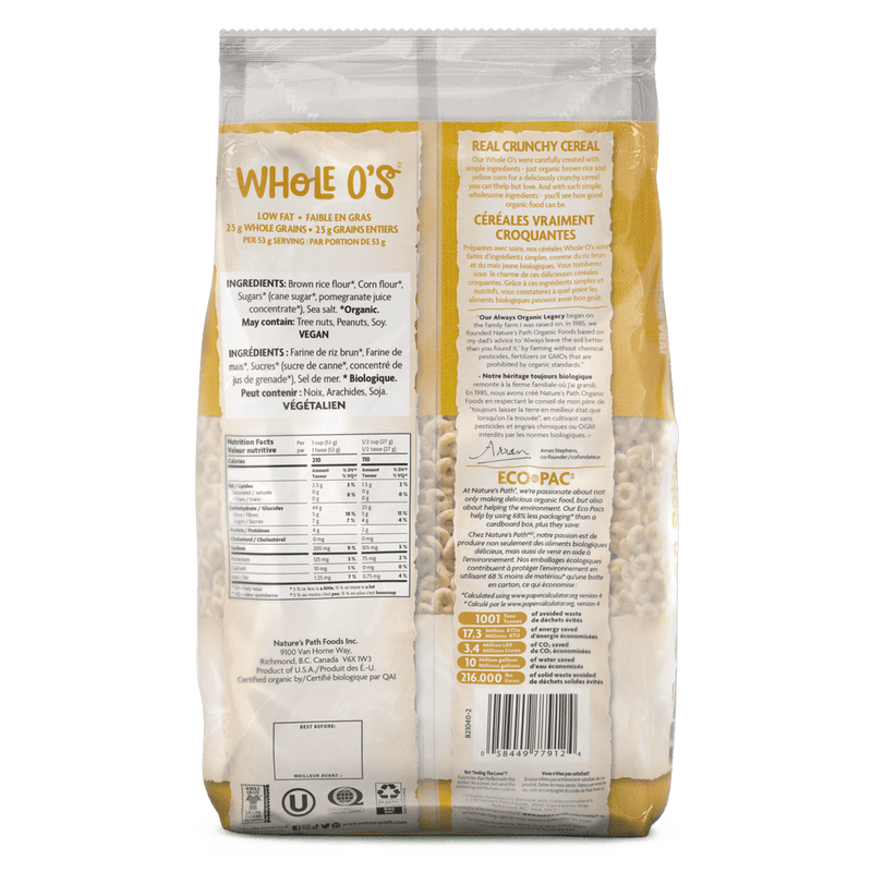 Gluten Free Whole O's Cereal