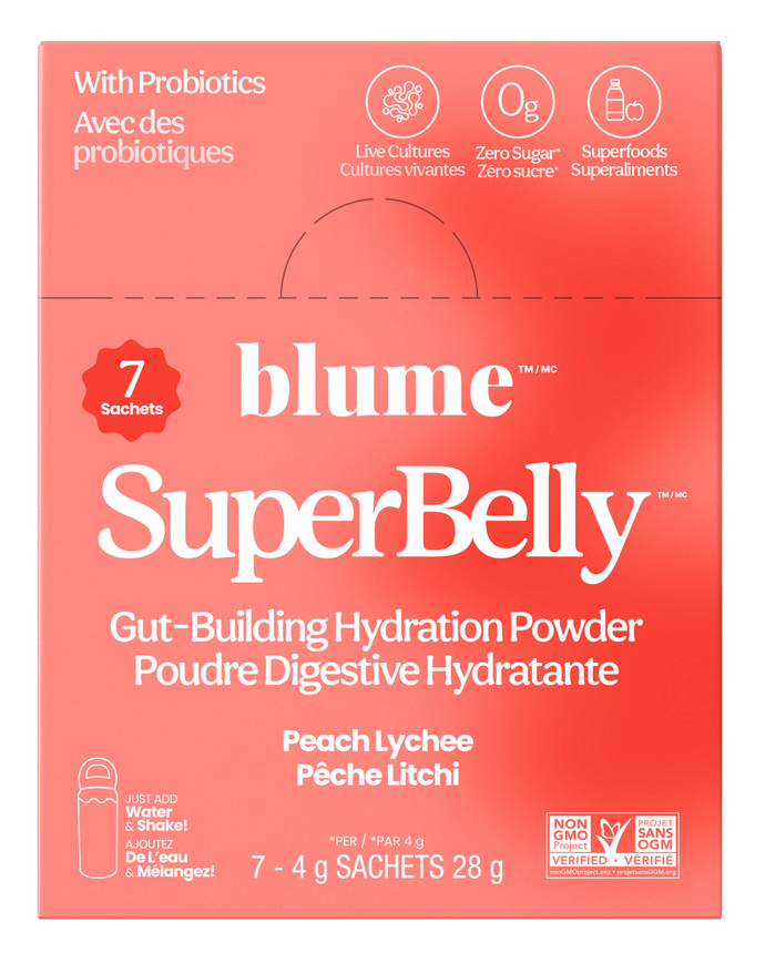 Blume Peach Lychee SuperBelly 7 Pack