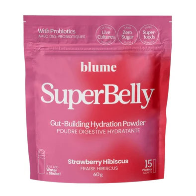 Strawberry Hibiscus SuperBelly Gut-Building Hydration Powder