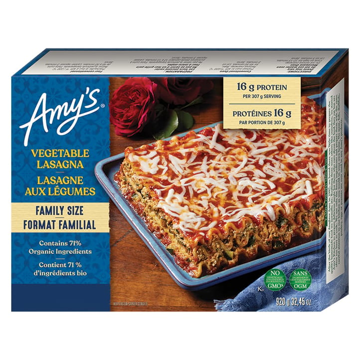 Family Size Vegetable Lasagna