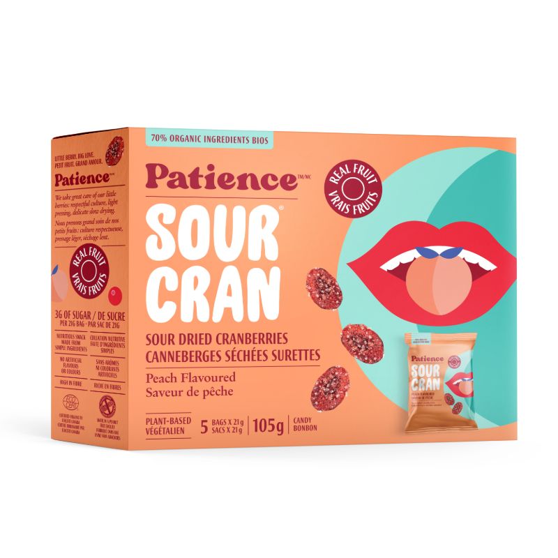 Peach Flavoured Sour Dried Cranberries